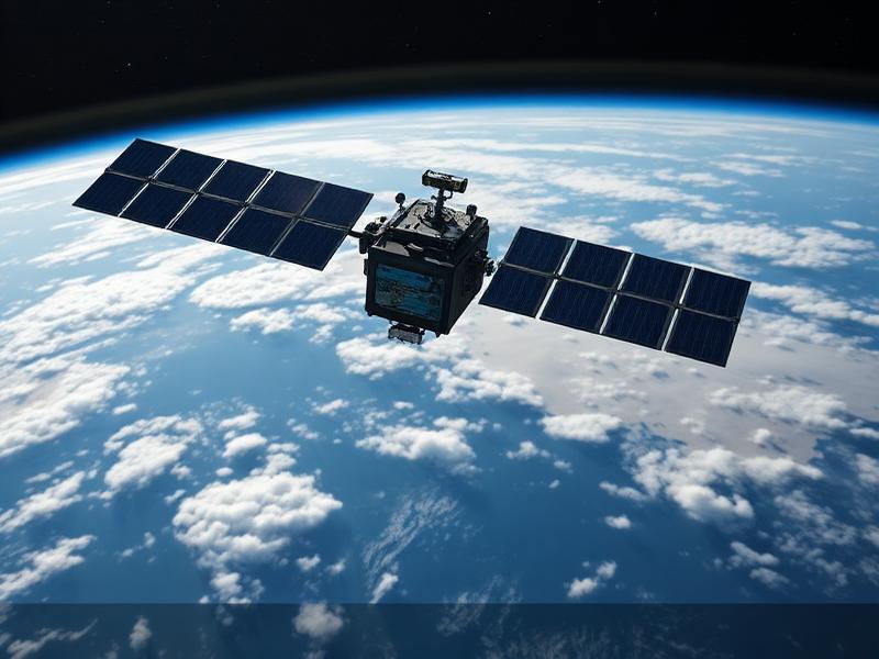 Satélite capturando imágenes de la Tierra