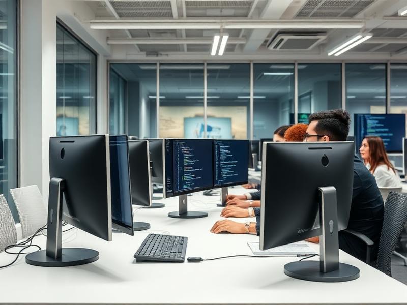 Equipo desarrollando software